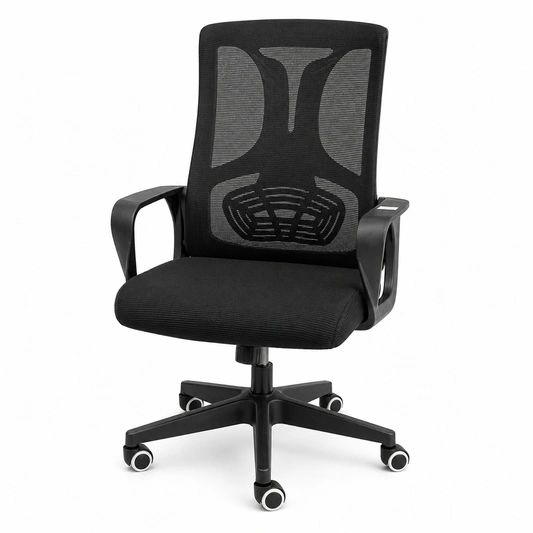 Galaxy Black Ergonomic Mesh Executive Office Chair